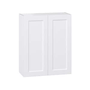 Wallace Painted 33 in. W x 40 in. H x 14 in. D Warm White Shaker Assembled Wall Kitchen Cabinet