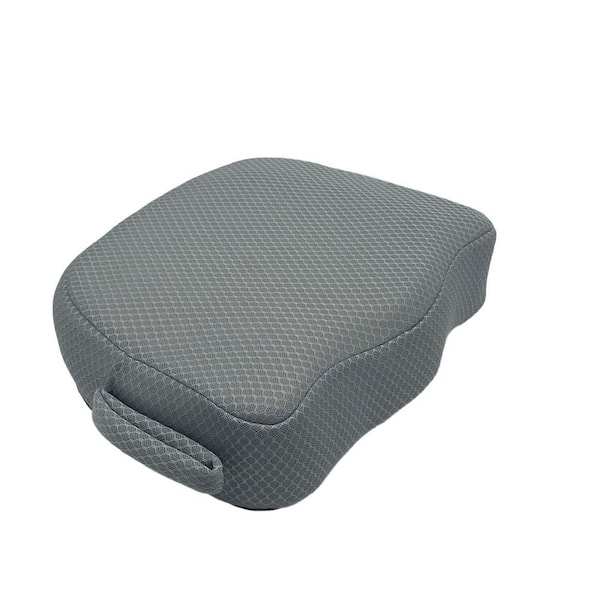 Hot Tub Booster Seat, 5 in. Thick Supportive Cushion with Non-Slip Bottom, Weighted for Quick Sink Without Float, Gray