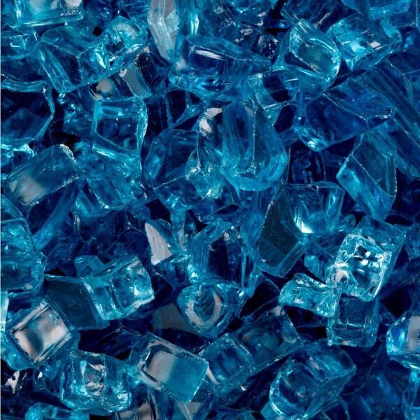 FireCrystals 30 lbs. Arctic Blue Fire Glass Value Pak