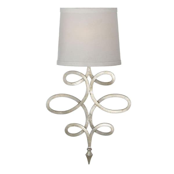 AF Lighting 8432 1-Light Silver Wall Sconce