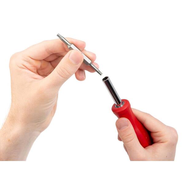 TEKTON 6-in-1 Torx Screwdriver (T10 x T15, T20 x T25, Red