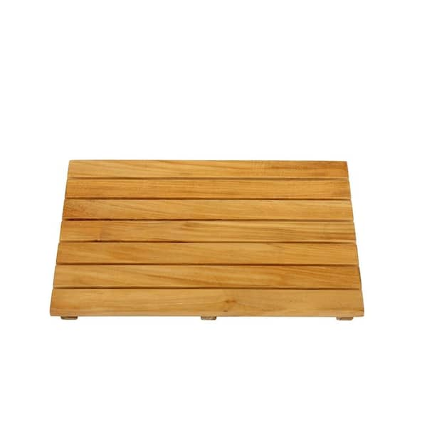 ARB Teak and Specialties 24 in. W Bathroom Shower Mat in Natural Teak