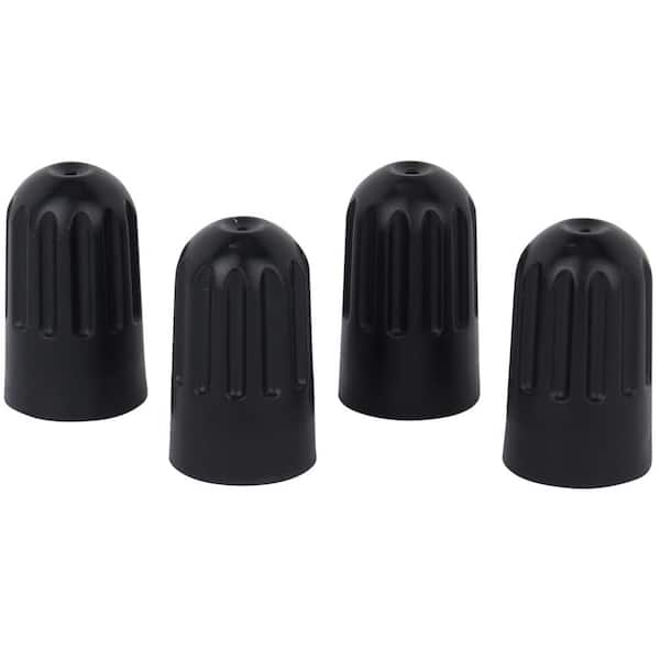 Milton Industries, Inc. Tire Stem Valve Cap, TPMS Valve Caps Black - 4 ...