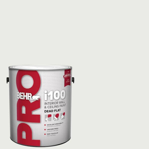 1 gal. #PPU12-12 Gallery White Dead Flat Interior Paint