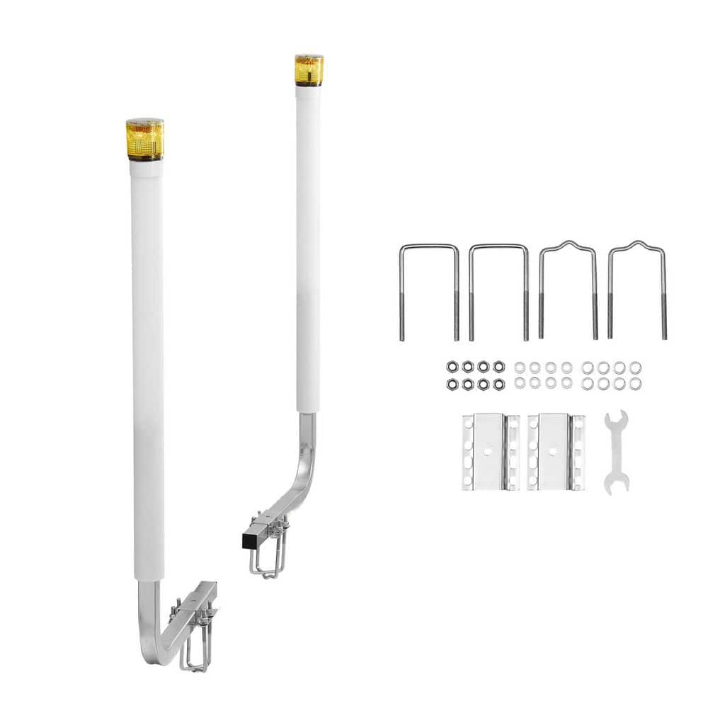 Boat Trailer Guide, 46 in. with LED Light Guide Poles, Set of 2 Durable Steel Guide-Ons, Adjustable Trailer Guides price history on PriceWatchPro