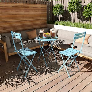 Blue metal best sale bistro set