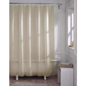 70 in. x 72 in. Premium Beige Super Heavyweight 10-Gauge Shower Curtain Liner
