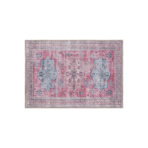 Multi 2 ft. 1 in. x 3 ft. Distressed Transitional Bohemian Area Rug