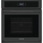 27 in. Single Electric Wall Oven with Convection in Black