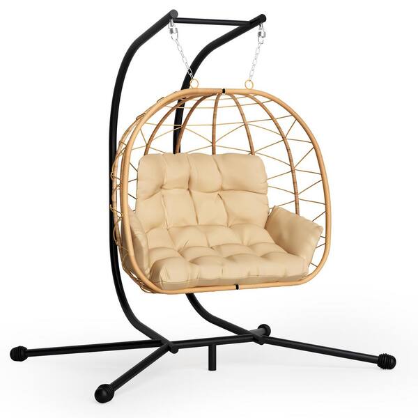 Heavy Duty A-Frame Hammock Chair Stand | 100kg Capacity Indoor Outdoor Swing Stand | No Tools Assembly