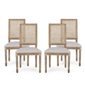 Beckstrom Light Gray and Natural Upholstered Dining Chair (Set of 4)