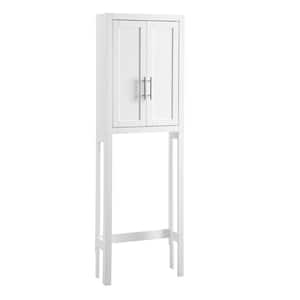 Savannah 22.13 in. W x 8.63 in. D x 68.25 in. H Space Saver Bathroom Storage Wall Cabinet in White