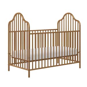 Rowan Valley Lanley Gold Metal Crib and Changing Table Set
