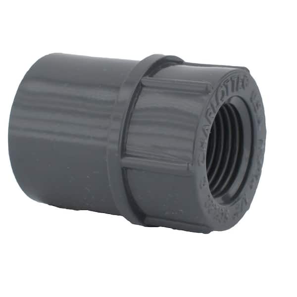 Charlotte Pipe 1/2 in. Schedule 80 PVC S x FPT Female Adapter