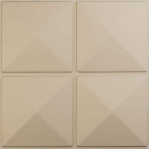 Ekena Millwork 19 5/8 in. x 19 5/8 in. Richmond EnduraWall Decorative 3D Wall Panel, Smokey Beige (Covers 2.67 Sq. Ft.)