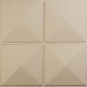 19 5/8 in. x 19 5/8 in. Richmond EnduraWall Decorative 3D Wall Panel, Smokey Beige (12-Pack for 32.04 Sq. Ft.)