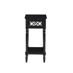 French Country Black Khloe Deluxe Accent Table
