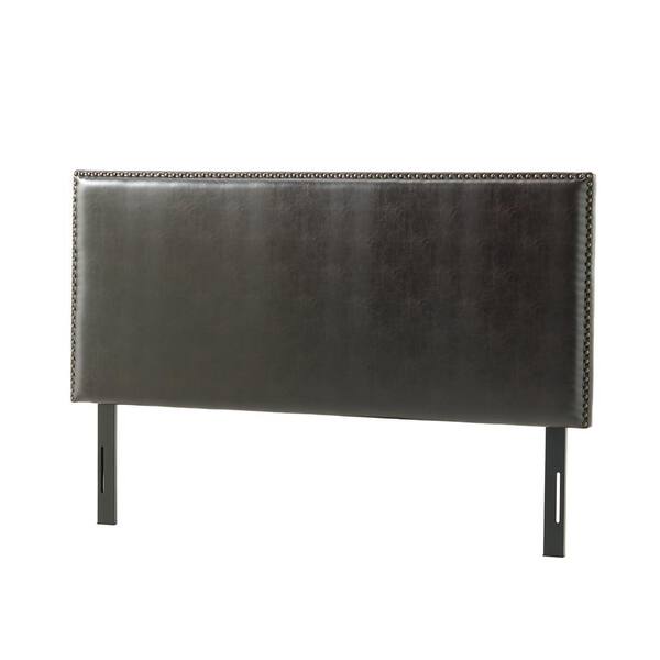 Noble House Hilton Brown Leather King, California King Leather Headboards