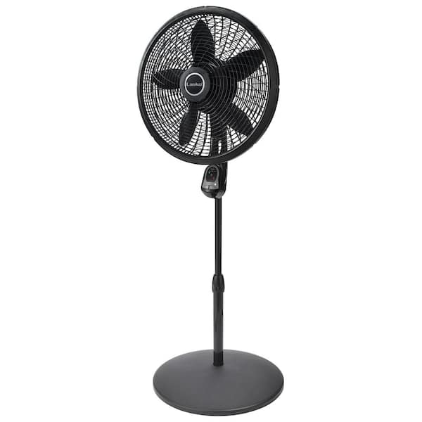 Lasko Adjustable-Height 18 in. Oscillating Pedestal Fan with Remote Control