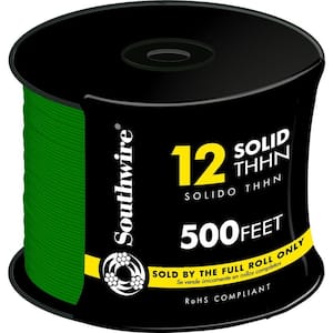 500 ft. 12 Green Solid CU THHN Wire