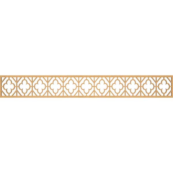 Ekena Millwork Hazelton Fretwork 0.25 in. D x 46.5 in. W x 6 in. L MDF Wood Panel Moulding