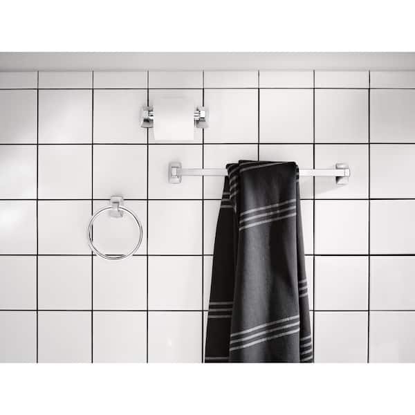 Adler 3-Piece Bath Hardware Set with 18 in. Towel Bar in Chrome