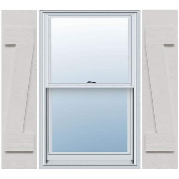 Timberthane 10.75 in. W x 96 in. H Joined (Two Board) Board and Batten Shutters