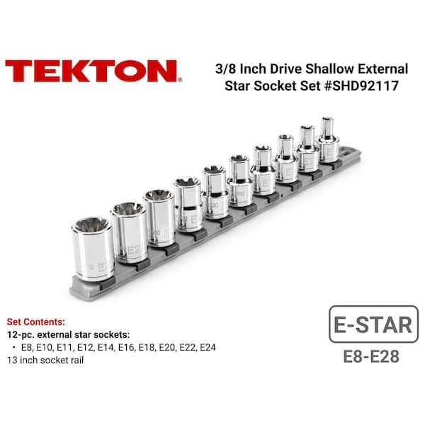 1/2 in. Drive External Star Socket Set (10-Piece)