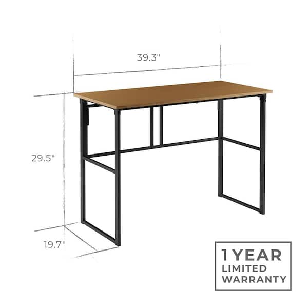 Brookside Delle Industrial 40-in Gray Classic Computer Desk in the Desks  department at