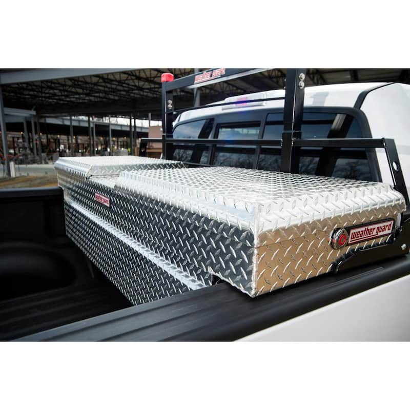 71.5 Diamond Plate Aluminum Full Size Crossbed Truck Tool Box