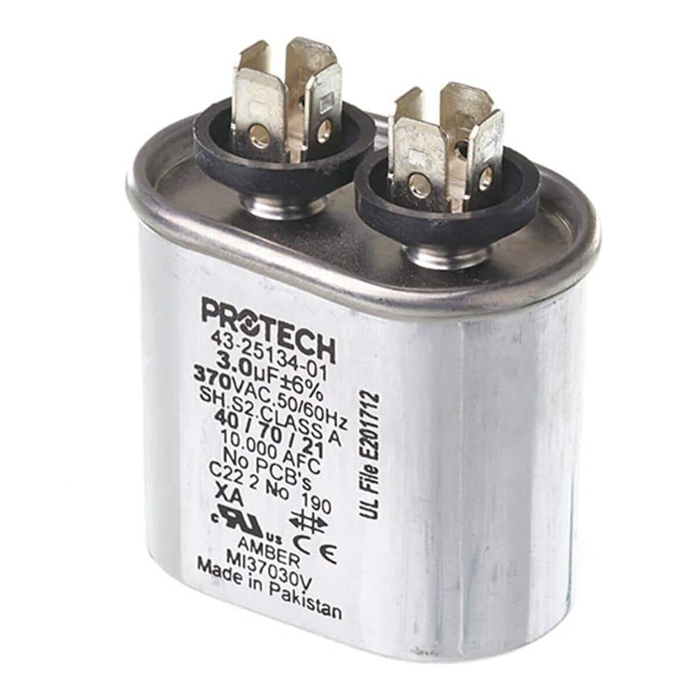 3Mfd 370V Oval Run Capacitor 43-25134-01 price history on PriceWatchPro