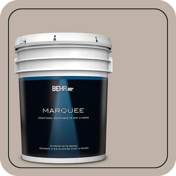 BEHR MARQUEE 5 gal. #N220-3 Smokestack Satin Enamel Exterior Paint & Primer