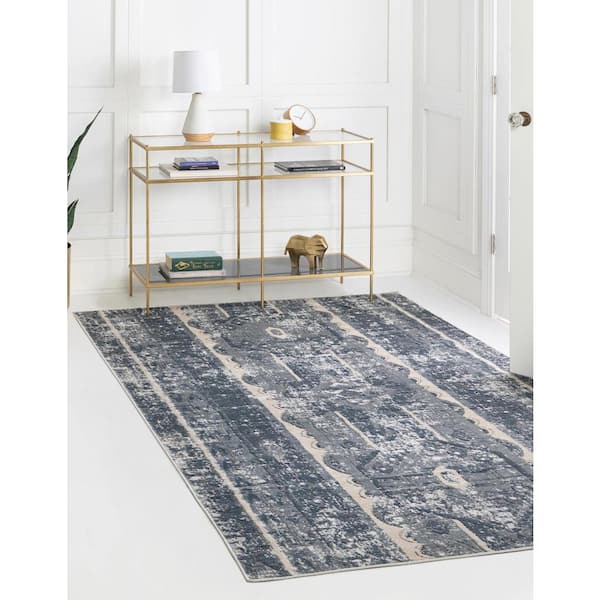 Portland Depoe Blue 2 ft. 2 in. x 3 ft. Area Rug