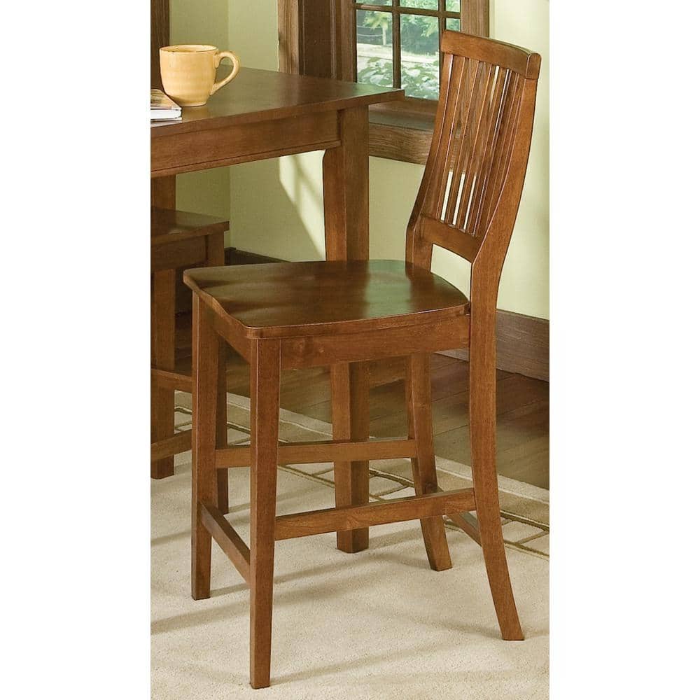 Cottage Oak 41" Wood Arts and Crafts Counter Stool