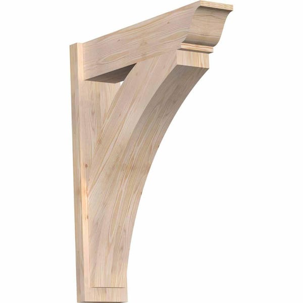 Ekena Millwork 8 in. x 38 in. x 30 in. Thorton Traditional Smooth Douglas Fir Outlooker