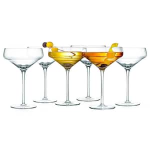 10 oz. Crystal Martini Wine Glass Set (Set of 6)