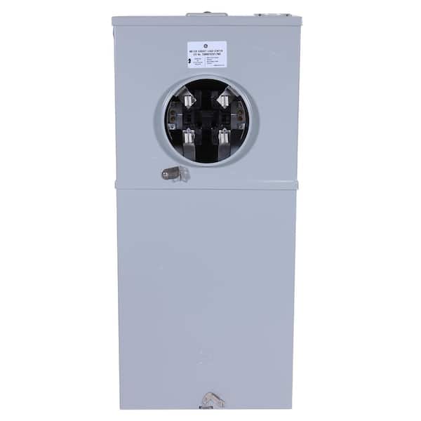 ABB 150-Amp 8-Space 16-Circuit Outdoor Plug on Neutral Combination Main Brkr/Ringless Mtr Socket Load Center (PAMS815TRLNCS)