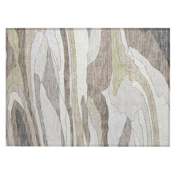 Chantille Machine Washable Indoor/Outdoor Abstract ACN2777 Ivory 3 ft. x 4 ft. Area Rug