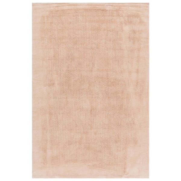 SAFAVIEH Easy Care Pink 5 ft. x 8 ft. Machine Washable High-Low Abstract Solid Area Rug