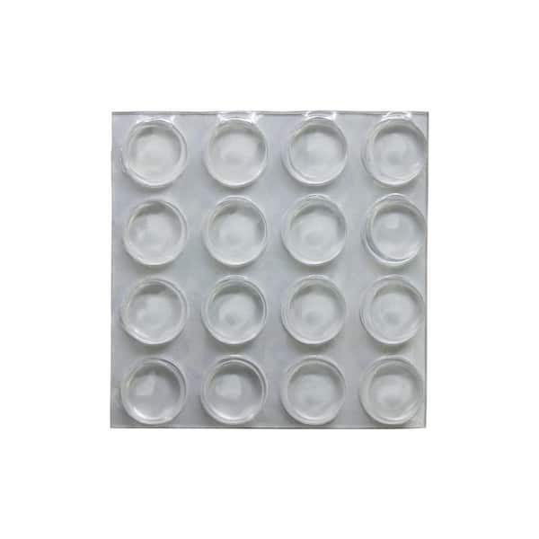 Self Adhesive Round Bumpers, Clear Cabinet Bumpers Home Depot