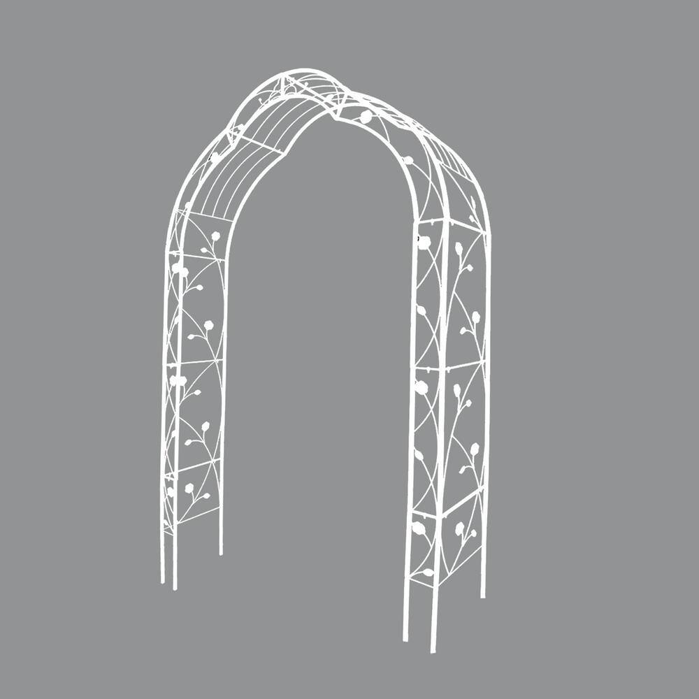 Tidoin 98.4 in. x 59 in. Garden Arbor Trellis Rose Arch Outdoor Arch