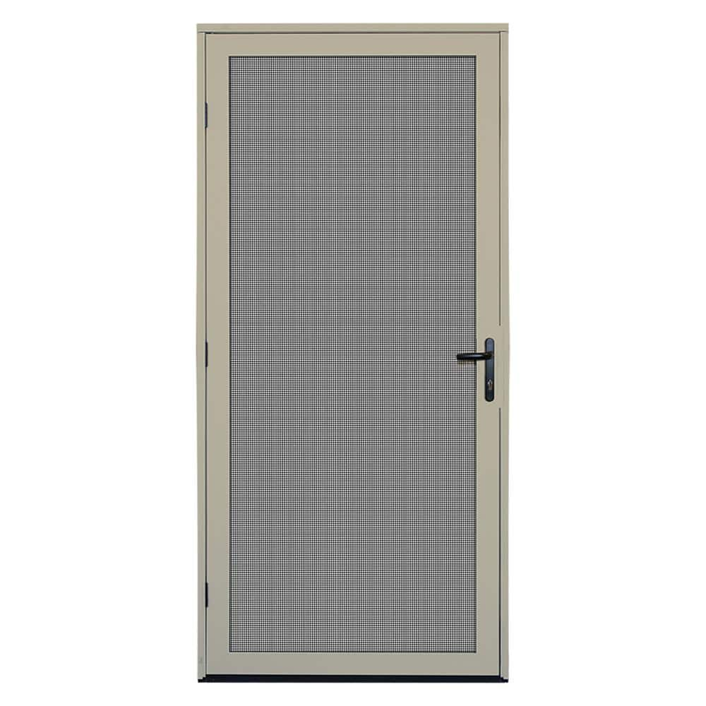 Reviews For Unique Home Designs 36 In X 80 In Almond Surface Mount   Almond Unique Home Designs Security Doors 5v0002el0al00b 64 1000 