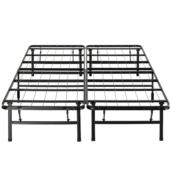 Zinus SmartBase Black Queen Bed Frame With Tool-Free Assembly FANT ...