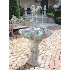 L'Acqua di Vita Stone Bonded Resin Sculptural Fountain