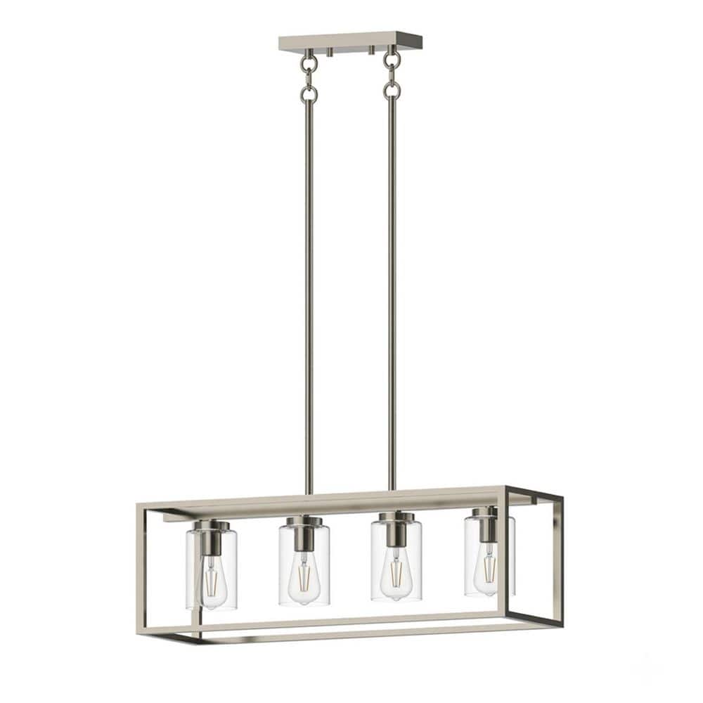 4-Light Brushed Nickel Metal Vanity Light, Modern Bathroom Vanity Lighting, E26 Base, 110V for Bathroom Dressing Room price history on PriceWatchPro