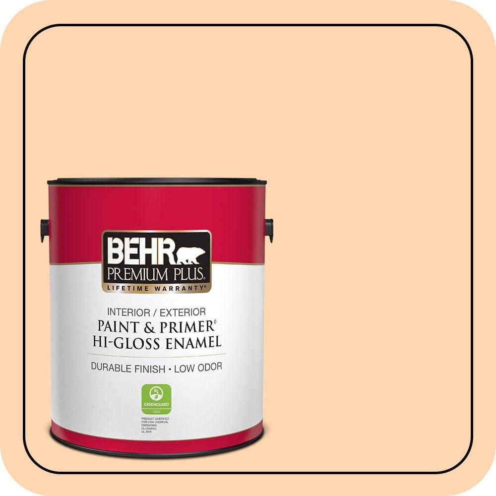 1 gal. #280A-3 Delicious Melon Hi-Gloss Enamel Interior/Exterior Paint & Primer price history on PriceWatchPro