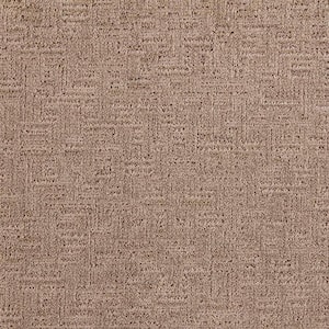 Corry Sound  - Cobble Path - Brown 38 oz. Polyester Pattern Installed Carpet