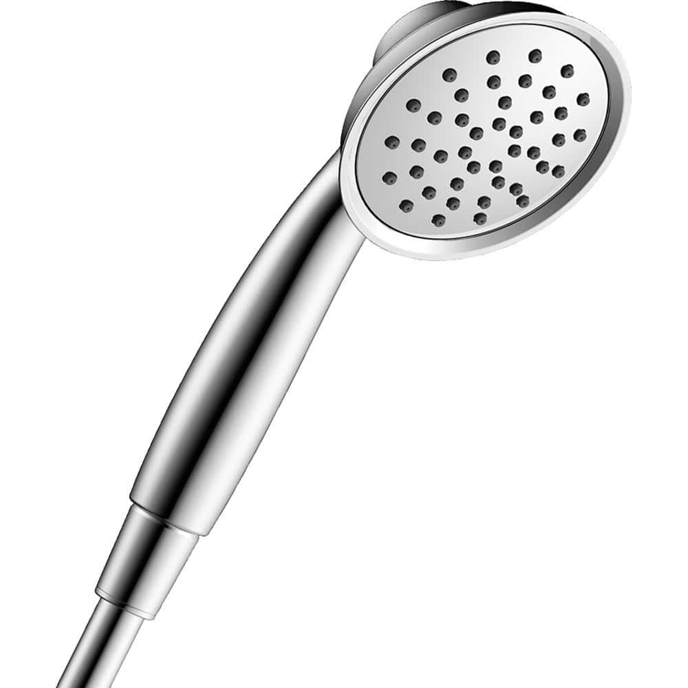 Joleena 1-Spray Patterns 1.75 GPM 3.75 in. Wall Mount Handheld Shower Head in Chrome price history on PriceWatchPro