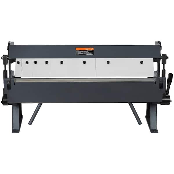 24" Box & Pan Brake, 0-130°20 Gauge Steel / 14 Gauge Aluminum, Portable Metal Bender with 5 Adjustable Fingers