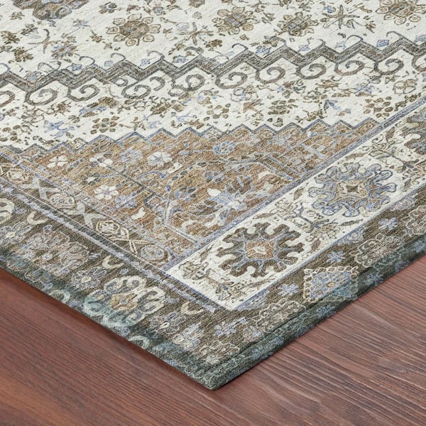 Chantille Machine Washable Indoor/Outdoor Abstract ACN2806 Pearl 2 ft. x 3 ft. Accent Rug